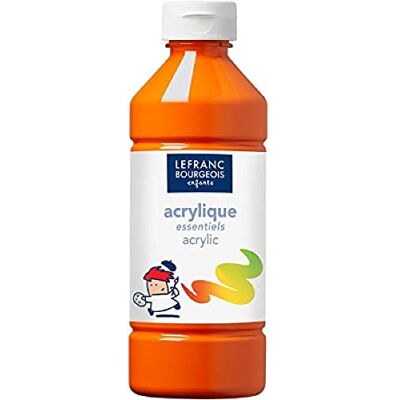 Lefranc Bourgeois Acrylique liquide Essentiel pour enfants Bouteille 500 ml Orange Lefranc Bourgeois Acrylique liquide Essentiel pour enfants Bouteille 500 ml Orange