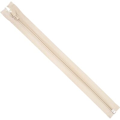 AERZETIX Lot de 10 Fermetures éclair à glissière spirale N°5 30 cm séparables avec curseur en métal nylon polyester couleur beige clair couture créations DIY textile artisanat AERZETIX Lot de 10 Fermetures éclair à glissière spirale N°5 30 cm séparables avec curseur en métal nylon polyester couleur beige clair couture créations DIY textile artisanat