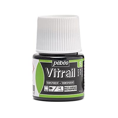 PEBEO Pébéo 050015 Vitrail 1 Flacon Noir 45 ML PEBEO Pébéo 050015 Vitrail 1 Flacon Noir 45 ML