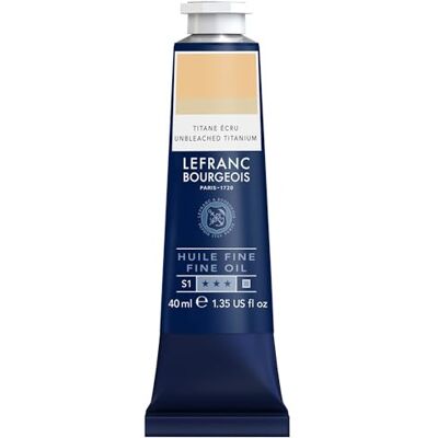 Lefranc Bourgeois Huile Fine Tube 40ml Titane Ecru Lefranc Bourgeois Huile Fine Tube 40ml Titane Ecru
