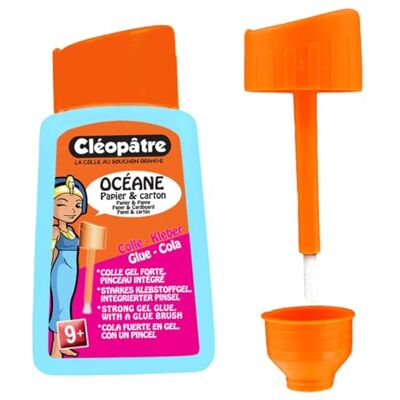 Cléopâtre OAD110P Oceane Flacon de Colle forte avec Bouchon pinceau 80 g Cléopâtre OAD110P Oceane Flacon de Colle forte avec Bouchon pinceau 80 g