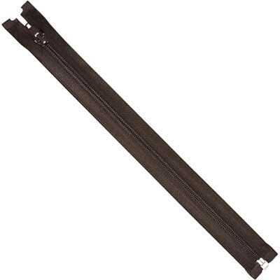 AERZETIX Lot de 10 Fermetures éclair à glissière spirale N°5 30 cm séparables avec curseur en métal nylon polyester couleur marron foncé couture créations DIY textile artisanat AERZETIX Lot de 10 Fermetures éclair à glissière spirale N°5 30 cm séparables avec curseur en métal nylon polyester couleur marron foncé couture créations DIY textile artisanat