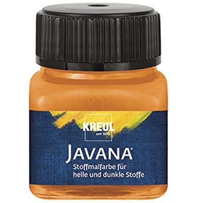KREUL 90958 Javana Peinture en tissu pour tissus clairs et foncés 20 ml Verre Orange brillant à base d'eau Couleur à base d'eau Couleur pastel KREUL 90958 Javana Peinture en tissu pour tissus clairs et foncés 20 ml Verre Orange brillant à base d'eau Couleur à base d'eau Couleur pastel