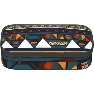BGSHJVF Trousse à crayons haute capacité en tissu Oxford avec motif ethnique africain Plusieurs compartiments Design élégant BGSHJVF Trousse à crayons haute capacité en tissu Oxford avec motif ethnique africain Plusieurs compartiments Design élégant