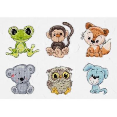 Luca-S Toile en plastique pour broderie 6 pcs - Kit Luca-S Toile en plastique pour broderie 6 pcs - Kit