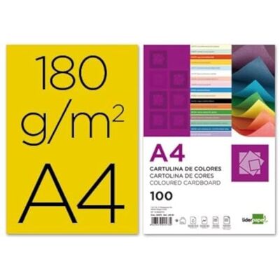 Liderpapel 180G/M2 Papier cartonné, A4, doré Liderpapel 180G/M2 Papier cartonné, A4, doré