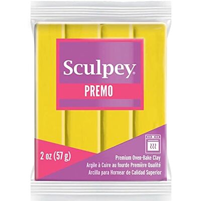 Sculpey Premo Pâte à Modeler, Jaune, Cadmium Yellow Hue Sculpey Premo Pâte à Modeler, Jaune, Cadmium Yellow Hue