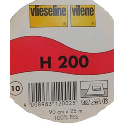 Vlieseline Freudenberg H 200 SB non-tissé de volume Blanc 90 cm x 1 m Vlieseline Freudenberg H 200 SB non-tissé de volume Blanc 90 cm x 1 m