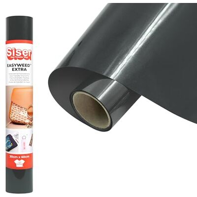 SISER ® EasyWeed® Extra anthracite, 30 x 0,5 m, vinyle thermotransférable pour personnaliser nylon, cuir, tissus traités SISER ® EasyWeed® Extra anthracite, 30 x 0,5 m, vinyle thermotransférable pour personnaliser nylon, cuir, tissus traités