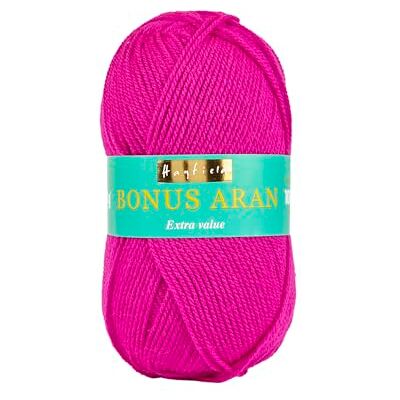 Sirdar Hayfield Bonus Aran Pelote de laine Magenta (564) 100 g Sirdar Hayfield Bonus Aran Pelote de laine Magenta (564) 100 g
