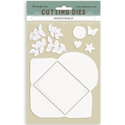 Stamperia Cutting Dies for Scrapbooking, Albums, Card Making, Bullet Journalling and More, Create Decorations with Natural Elements, Perfect for Crafts and Gifting (A5) (Timeless, Romantic Envelope) Stamperia Cutting Dies for Scrapbooking, Albums, Card Making, Bullet Journalling and More, Create Decorations with Natural Elements, Perfect for Crafts and Gifting (A5) (Timeless, Romantic Envelope)