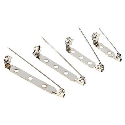 Walfront Lot de 50 épingles de sécurité en fer à trous 32 mm Walfront Lot de 50 épingles de sécurité en fer à trous 32 mm
