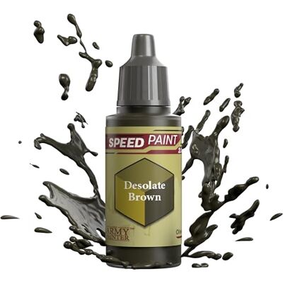 The Army Painter Speedpaint 2.0 Desolate Brown, Peinture acrylique non toxique unique, solution de peinture à contraste en une seule couche pour miniatures de table fantasy, 18ml The Army Painter Speedpaint 2.0 Desolate Brown, Peinture acrylique non toxique unique, solution de peinture à contraste en une seule couche pour miniatures de table fantasy, 18ml