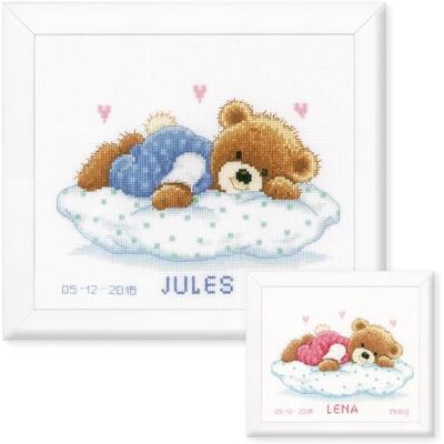 Vervaco Point De Croix Compté Kit DIY Cadeau Bebe Naissance Personnalisé OURS RENIFLANT Tableau Complet Kit De Broderie Loisir Créatif Maison Décorationca. 23 x 18 cm Cross Stitch Vervaco Point De Croix Compté Kit DIY Cadeau Bebe Naissance Personnalisé OURS RENIFLANT Tableau Complet Kit De Broderie Loisir Créatif Maison Décorationca. 23 x 18 cm Cross Stitch