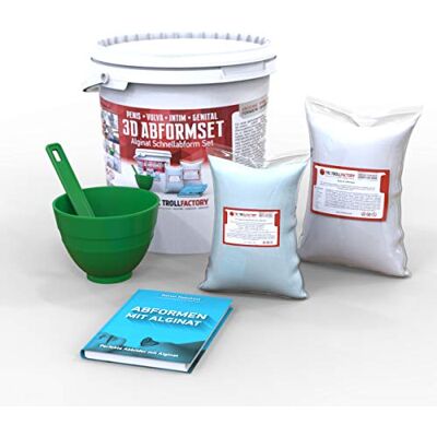 TFC Troll Factory TFC Kit de modelage intime pour le corps 3D pour femme et homme, avec 500 g de pâte de modelage TFC alginate 3-4 minutes, 1 kg de pâte de moulage TFC Xyrarock 4:1, gobelet mélangeur et spatule TFC Troll Factory TFC Kit de modelage intime pour le corps 3D pour femme et homme, avec 500 g de pâte de modelage TFC alginate 3-4 minutes, 1 kg de pâte de moulage TFC Xyrarock 4:1, gobelet mélangeur et spatule