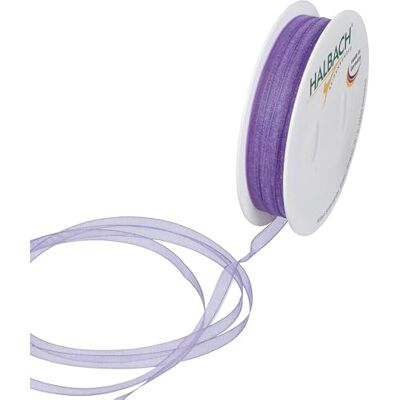 Halbach Seidenbänder Ruban en organza de qualité supérieure Largeur : 5 mm Longueur : 50 m Pour décorer des cadeaux Ruban décoratif pour le bricolage Couleur : violet Halbach Seidenbänder Ruban en organza de qualité supérieure Largeur : 5 mm Longueur : 50 m Pour décorer des cadeaux Ruban décoratif pour le bricolage Couleur : violet