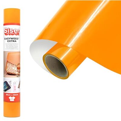 SISER ® EasyWeed® Extra Jaune Soleil, 30 cm x 0,5 m, vinyle thermotransférable pour personnaliser nylon, cuir, tissus traités SISER ® EasyWeed® Extra Jaune Soleil, 30 cm x 0,5 m, vinyle thermotransférable pour personnaliser nylon, cuir, tissus traités