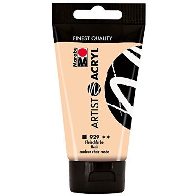 Marabu 12200002929 – Peinture acrylique Artist Acryl 75 ml, fine peinture acrylique de qualité artistique, à base d'eau, consistance pâteuse, hautement pigmentée, très bonne brillance et opacité Marabu 12200002929 – Peinture acrylique Artist Acryl 75 ml, fine peinture acrylique de qualité artistique, à base d'eau, consistance pâteuse, hautement pigmentée, très bonne brillance et opacité