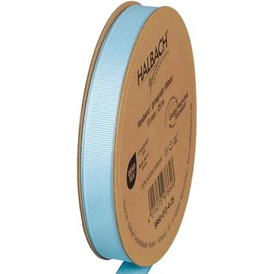 Halbach Seidenbänder Ruban gros-grain de qualité supérieure Largeur : 13 mm Longueur : 25 m Ruban cadeau durable en polyester recyclé Idéal comme ruban Couleur : bleu clair Halbach Seidenbänder Ruban gros-grain de qualité supérieure Largeur : 13 mm Longueur : 25 m Ruban cadeau durable en polyester recyclé Idéal comme ruban Couleur : bleu clair