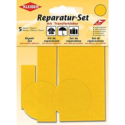 Kleiber 5-Pièces Set Patchs Autocollant Nylon pour réparer vêtements, Sable Kleiber 5-Pièces Set Patchs Autocollant Nylon pour réparer vêtements, Sable