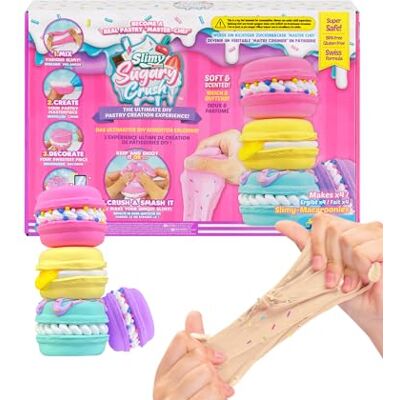 Slimy Sugary Crush Macaroonies, Slime et pâte à modeler Kit créatif à mélanger, façonner et décorer soi-même Pour enfants Slimy Sugary Crush Macaroonies, Slime et pâte à modeler Kit créatif à mélanger, façonner et décorer soi-même Pour enfants