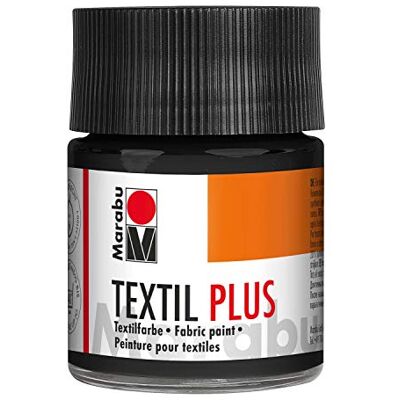 Marabu Textil Plus Peinture pour Tissu 50 ML – 073 Noir Marabu Textil Plus Peinture pour Tissu 50 ML – 073 Noir