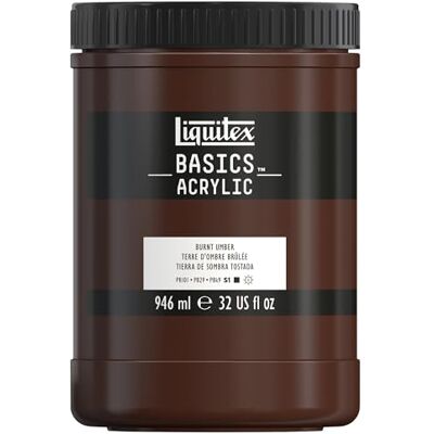 Liquitex Acrylique Basics Pot 946 ml Terre D'Ombre Brûlée ROW Liquitex Acrylique Basics Pot 946 ml Terre D'Ombre Brûlée ROW
