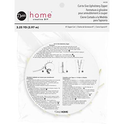 Dritz Fermeture éclair en nylon à découper 1,9 m Crème 2,7 m Dritz Fermeture éclair en nylon à découper 1,9 m Crème 2,7 m