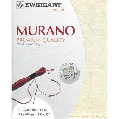 Zweigart Precut Murano Lugana col.99 Découpe en tissu 48 x 68 cm Zweigart Precut Murano Lugana col.99 Découpe en tissu 48 x 68 cm
