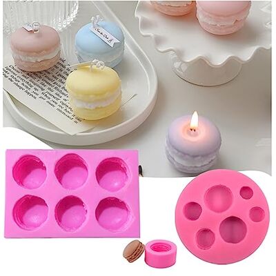 WEOKDFHA Moules à Bougies 3D Macaron Bougie Moule en Silicone Bougies Parfumées Moule Savon Moule Chocolat Fondant Bonbons Argile Polymère Moules Artisanaux Outils de Cuisson (C) WEOKDFHA Moules à Bougies 3D Macaron Bougie Moule en Silicone Bougies Parfumées Moule Savon Moule Chocolat Fondant Bonbons Argile Polymère Moules Artisanaux Outils de Cuisson (C)