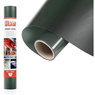 SISER ® Electric Gunmental, 30 cm x 1 m, vinyle thermotransférable thermocollant irisé pour la personnalisation des tissus, vêtements et accessoires, loisirs créatifs, facile à couper SISER ® Electric Gunmental, 30 cm x 1 m, vinyle thermotransférable thermocollant irisé pour la personnalisation des tissus, vêtements et accessoires, loisirs créatifs, facile à couper