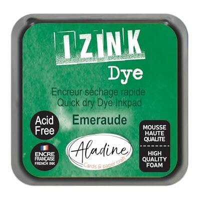 Aladine Encreur Izink Dye Vert Encreur à Séchage rapide pour Tampons et Pochoirs Scrapbooking et Carterie Créative Encre Française Taille M 5 x 5 cm Couleur Vert Emeraude Aladine Encreur Izink Dye Vert Encreur à Séchage rapide pour Tampons et Pochoirs Scrapbooking et Carterie Créative Encre Française Taille M 5 x 5 cm Couleur Vert Emeraude