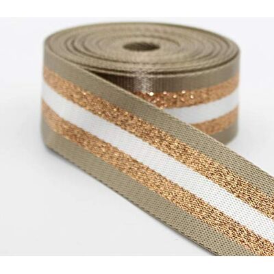 LEDUC - Beige Gold (Col 09) - 5m Bande Métallique Brillante LEDUC - Beige Gold (Col 09) - 5m Bande Métallique Brillante