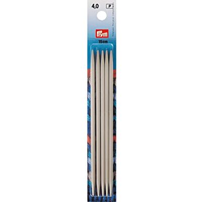 Prym 191365 Aiguilles à Tricoter à 2 Pointes alu Gris-Perle 15cm 4,00mm Prym 191365 Aiguilles à Tricoter à 2 Pointes alu Gris-Perle 15cm 4,00mm
