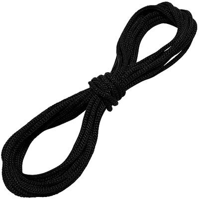 AERZETIX C68302 Cordon tressé décoratif 5 mètres x 3 mm en polyester couleur noir AERZETIX C68302 Cordon tressé décoratif 5 mètres x 3 mm en polyester couleur noir