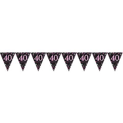 amscan PEN BAN PINK CEL PRISM FOIL 40 amscan PEN BAN PINK CEL PRISM FOIL 40
