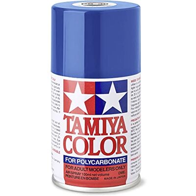 Tamiya 86030 PS-30 Peinture en spray pour polycarbonate bleu brillant 100 ml Pour modélisme en plastique, modélisme et accessoires de bricolage 100 ml (1 pièce) Tamiya 86030 PS-30 Peinture en spray pour polycarbonate bleu brillant 100 ml Pour modélisme en plastique, modélisme et accessoires de bricolage 100 ml (1 pièce)