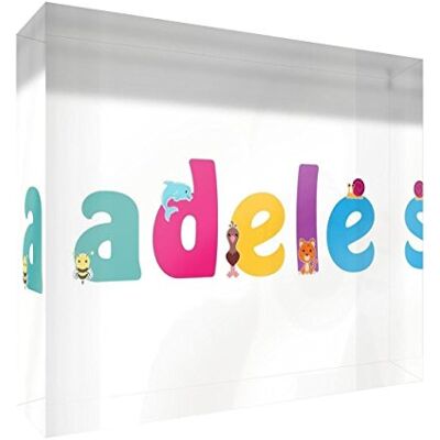 LITTLE HELPER - LHV-ADELE-A6BLK-15FR - Name - Canvas - Souvenir box LITTLE HELPER - LHV-ADELE-A6BLK-15FR - Name - Canvas - Souvenir box
