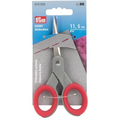 Prym HOBBY 610520 Ciseaux à broder 4 1/4'' 11,5 cm Acier inoxydable Rouge Prym HOBBY 610520 Ciseaux à broder 4 1/4'' 11,5 cm Acier inoxydable Rouge