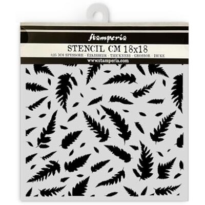 Stamperia Pochoirs épais pour scrapbooking, albums, cartes, bullet journaux, etc. Matériau flexible, facile à nettoyer, parfait pour les loisirs, l'artisanat et le cadeau (motif de feuilles Stamperia Pochoirs épais pour scrapbooking, albums, cartes, bullet journaux, etc. Matériau flexible, facile à nettoyer, parfait pour les loisirs, l'artisanat et le cadeau (motif de feuilles