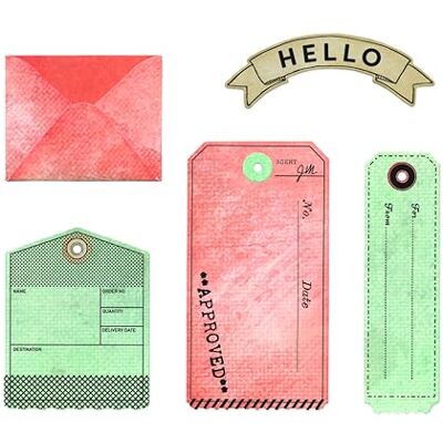 Sizzix 49 & Market Lot de 6 tampons transparents avec cadres, 6 tampons en caoutchouc et 17 matrices de découpe Sizzix 49 & Market Lot de 6 tampons transparents avec cadres, 6 tampons en caoutchouc et 17 matrices de découpe