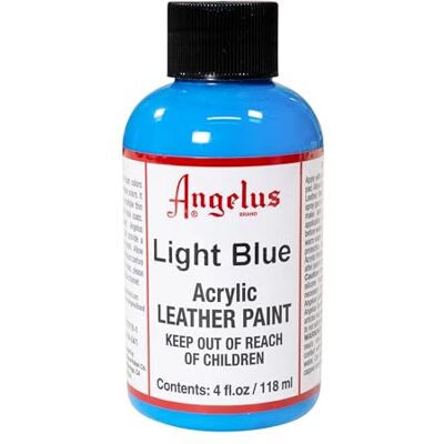 Angelus Brand Peinture acrylique pour le cuir Blanc 29,6 ml 4 Ounces bleu clair Angelus Brand Peinture acrylique pour le cuir Blanc 29,6 ml 4 Ounces bleu clair