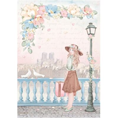 Stamperia Scrapbooking Double face sheet – Create Happiness Oh lá lá Tour Eiffel Stamperia Scrapbooking Double face sheet – Create Happiness Oh lá lá Tour Eiffel