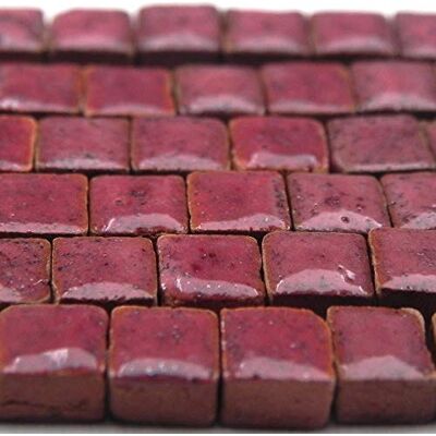 ALEA Mosaic RV01 Lot de 1000 micro carreaux de mosaïque Rouge vin 5 x 5 mm ALEA Mosaic RV01 Lot de 1000 micro carreaux de mosaïque Rouge vin 5 x 5 mm