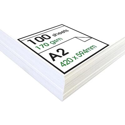 Artway Enviro Papier à Cartouche A2 Recyclé pour le dessin Idéal pour les applications d'art à sec 170gsm A2 (100 feuilles) Artway Enviro Papier à Cartouche A2 Recyclé pour le dessin Idéal pour les applications d'art à sec 170gsm A2 (100 feuilles)
