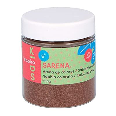 INNSPIRO Sable coloré terre 100 g, pour décoration et travaux manuels INNSPIRO Sable coloré terre 100 g, pour décoration et travaux manuels