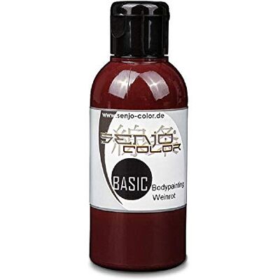 Senjo Color Body Painting Peinture 75ml Liquide Peinture du Corps Pour pinceaux et aérographe Fabriqué en Allemagne (Vin rouge) Senjo Color Body Painting Peinture 75ml Liquide Peinture du Corps Pour pinceaux et aérographe Fabriqué en Allemagne (Vin rouge)