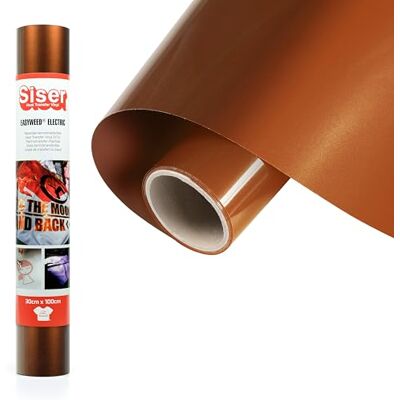 SISER Vinyle thermotransférable, Cuivre, 100 x 30 cm SISER Vinyle thermotransférable, Cuivre, 100 x 30 cm