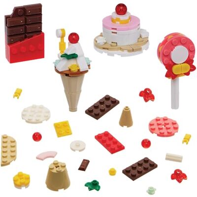 Baker Ross VC228 Kits de construction de friandises Lot de 4, mini-modèles de friandises en briques Baker Ross VC228 Kits de construction de friandises Lot de 4, mini-modèles de friandises en briques