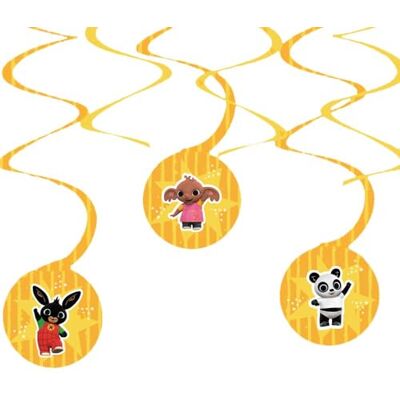 amscan 9911887 – Lot de 6 décorations en papier sous licence officielle Bing amscan 9911887 – Lot de 6 décorations en papier sous licence officielle Bing
